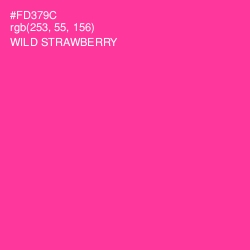 #FD379C - Wild Strawberry Color Image